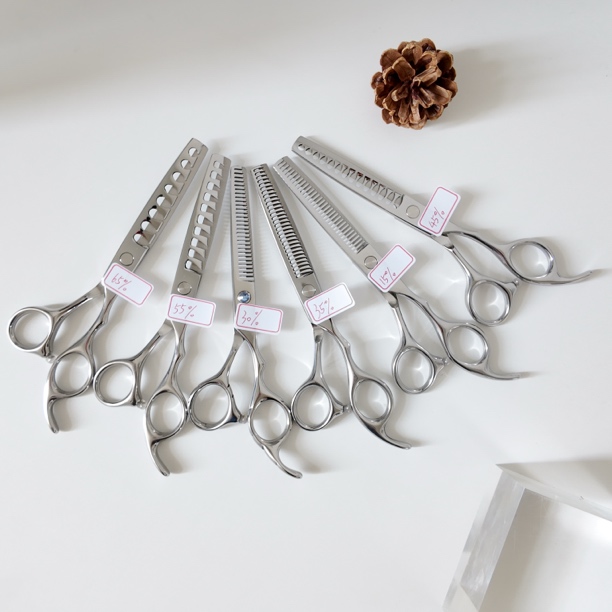 6inch美发牙剪鱼骨剪鹿角齿理发师用多齿型