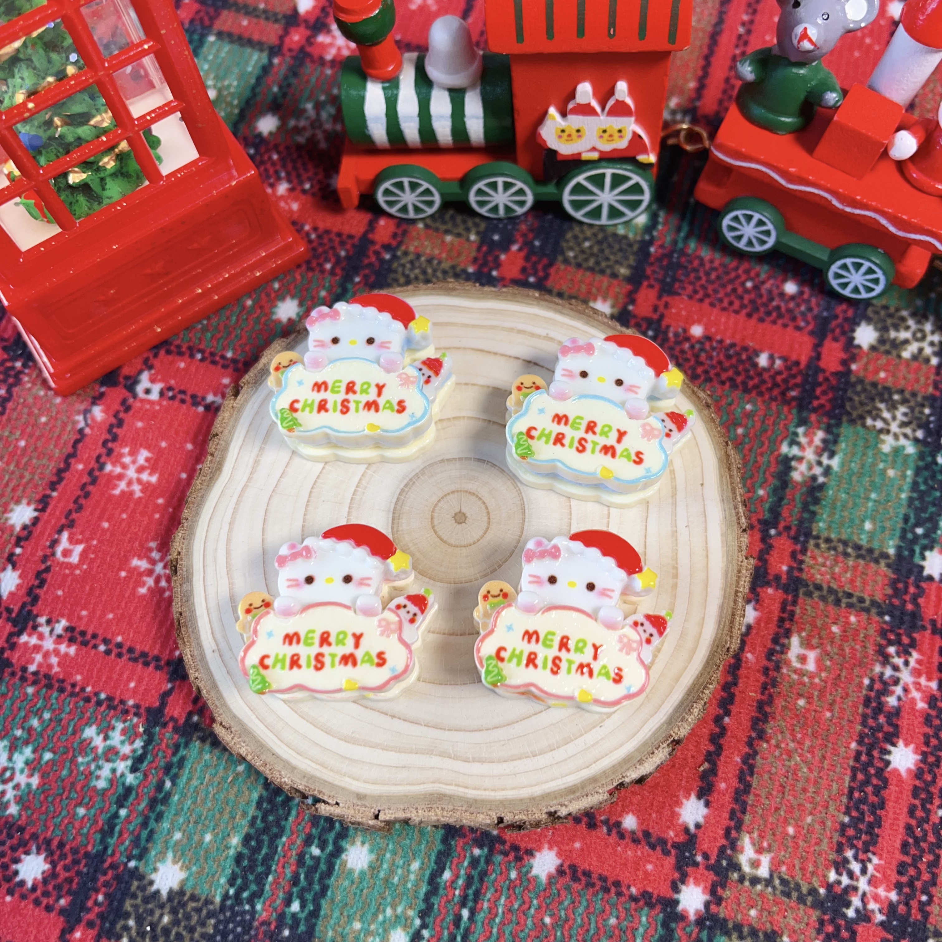 【图图定制-圣诞福福款】定制树脂食玩卡通配件diy