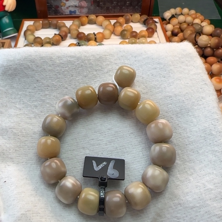 菩提根/象牙果手串卡14桶珠微瑕6