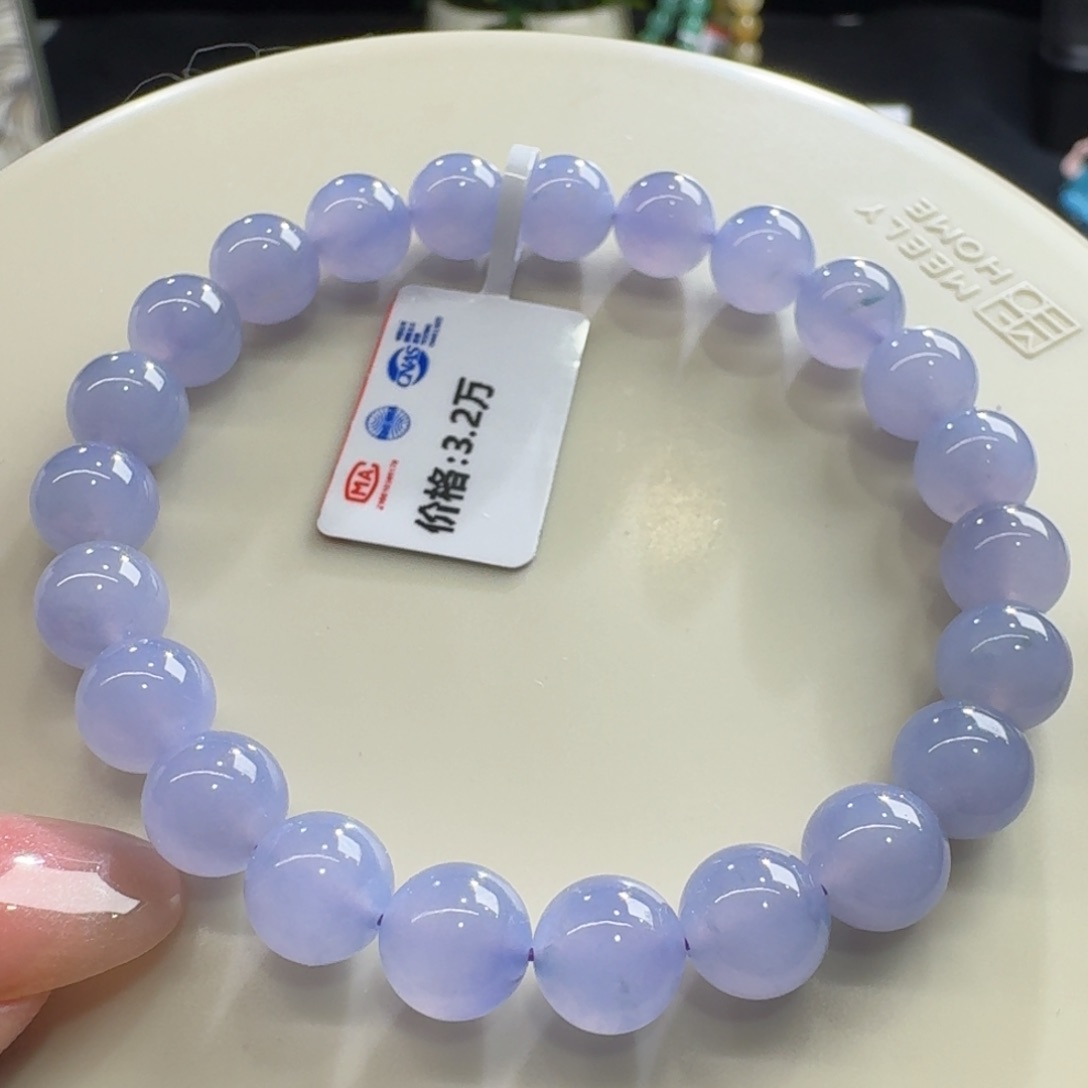 手链翡翠未镶嵌冰胶红春紫卡8行家色料品质力推！