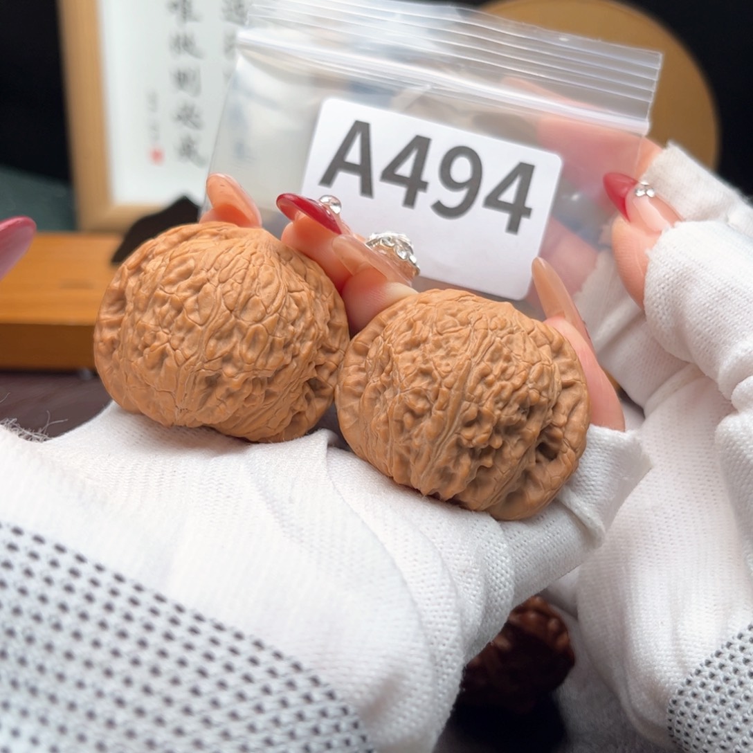 文玩核桃把件42泥鳅背a 494