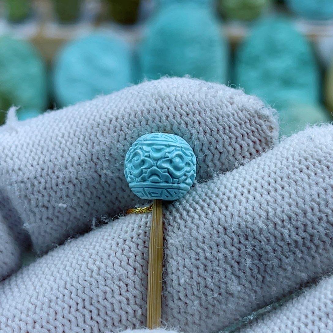 绿松石未镶嵌珠宝奇石9+mm