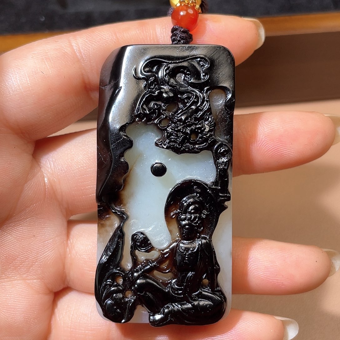 和田玉未镶嵌颈饰A7