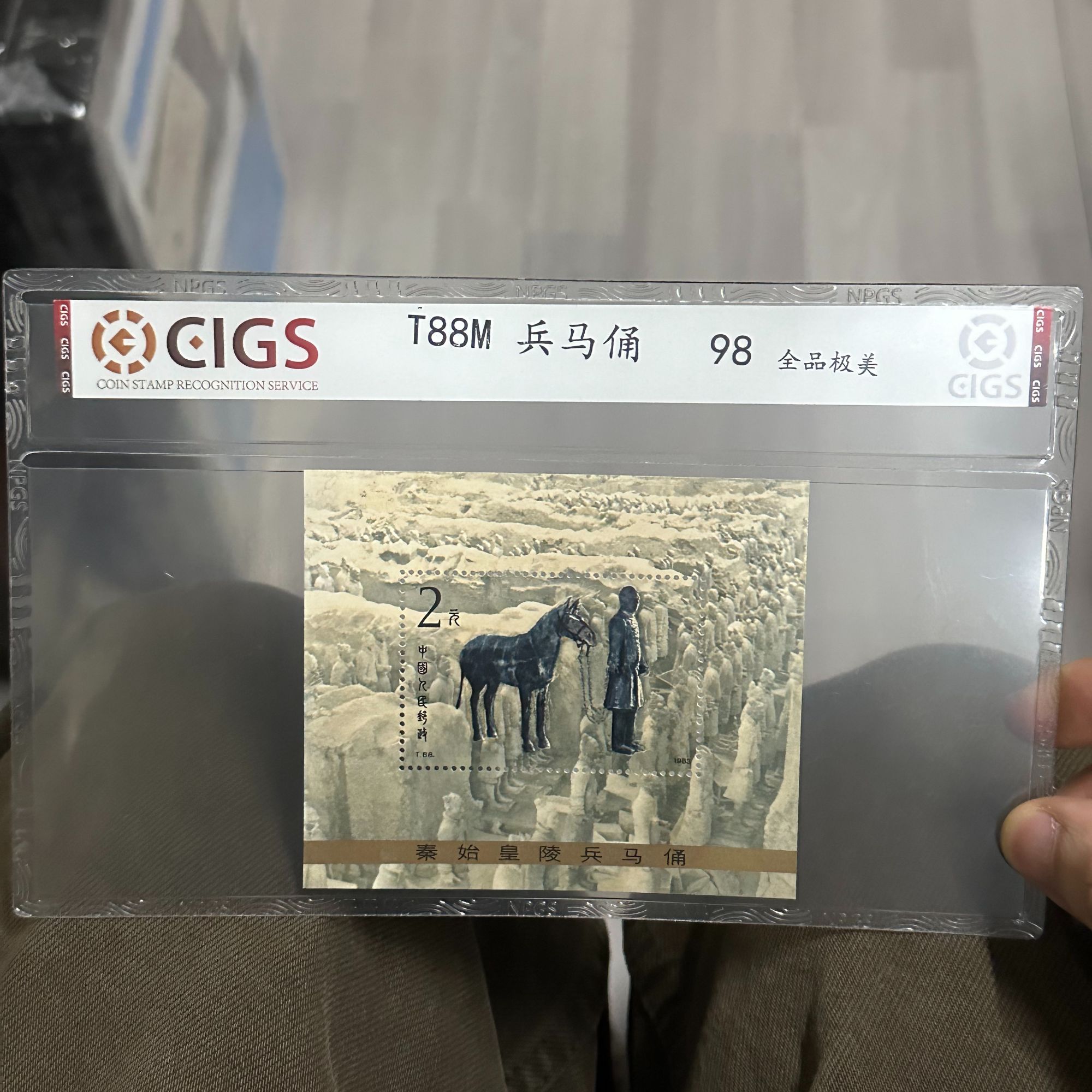 T88M 兵马俑 小型张  中国邮票