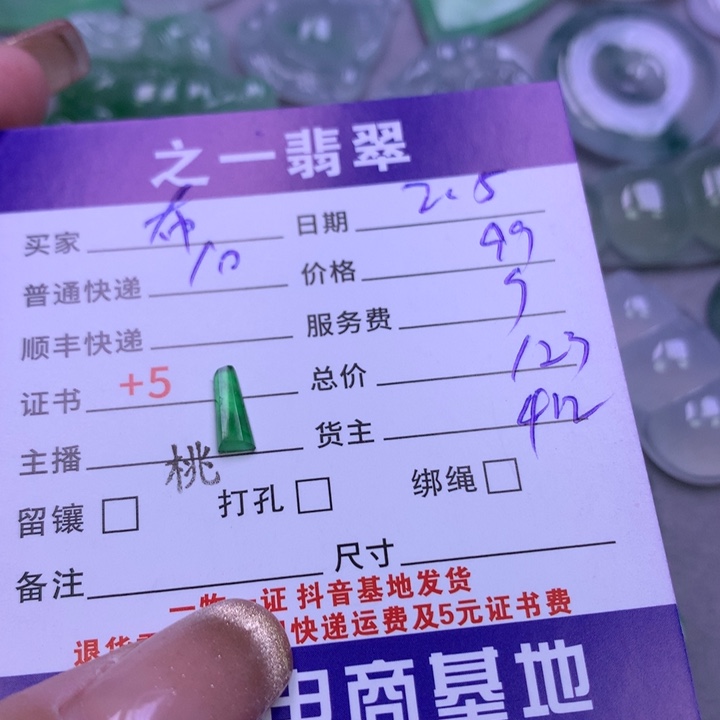 翡翠颈饰未镶嵌布*