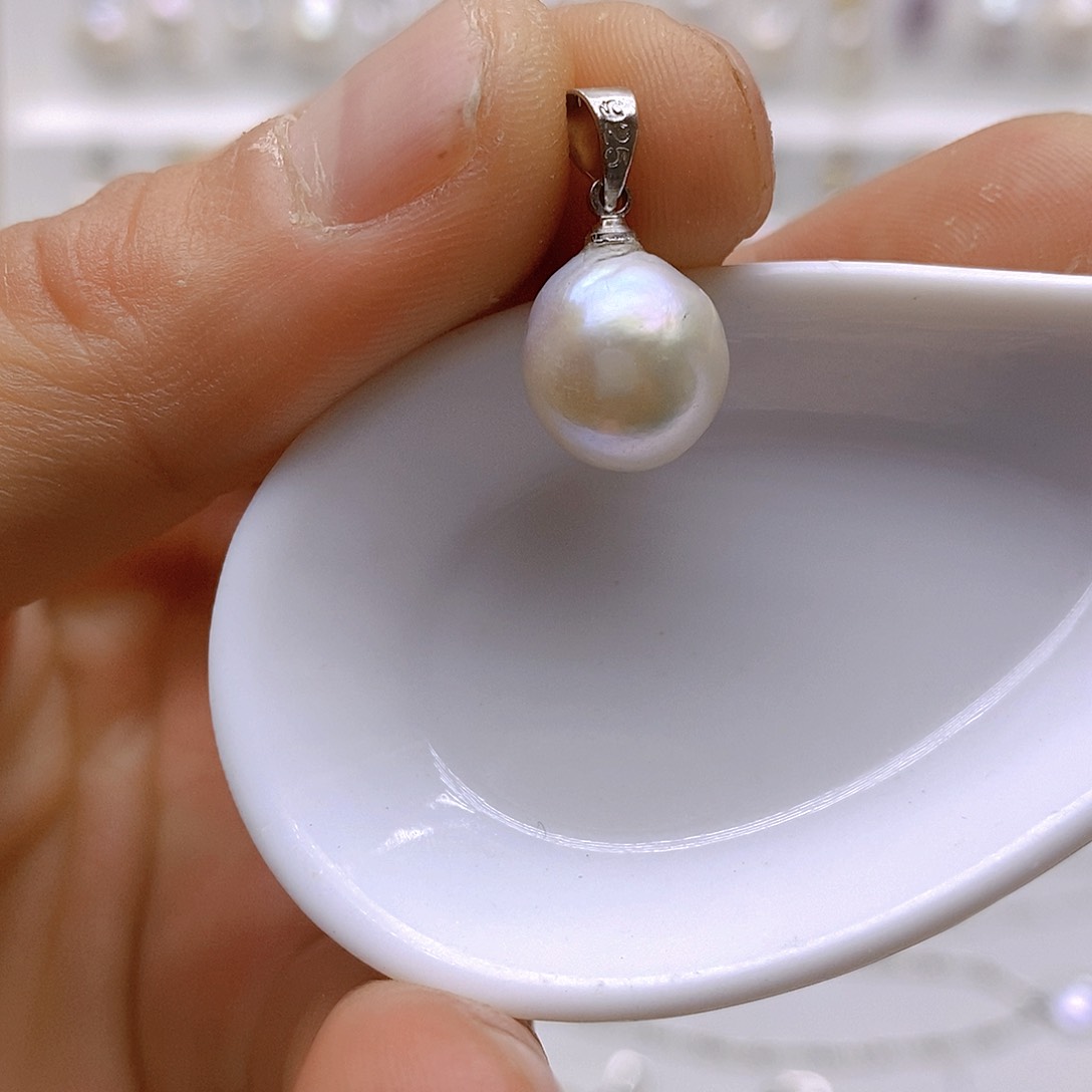 淡水珍珠颈饰银S925镶嵌