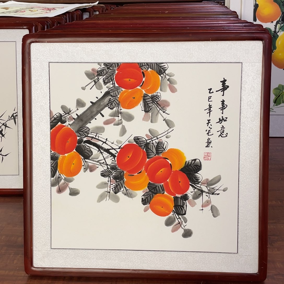 国画带框尺寸63*63厘米