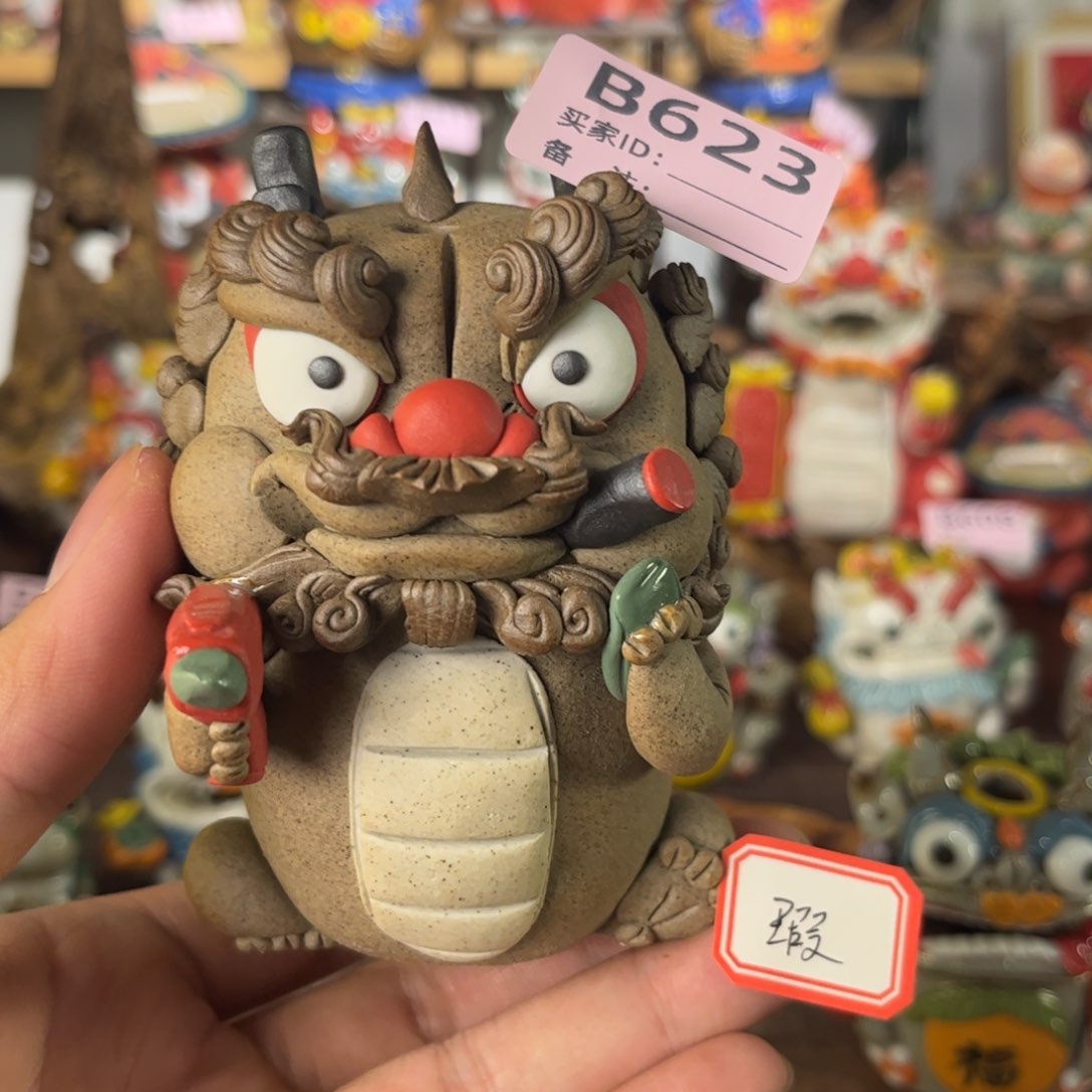 泥塑纯手工茶宠摆件