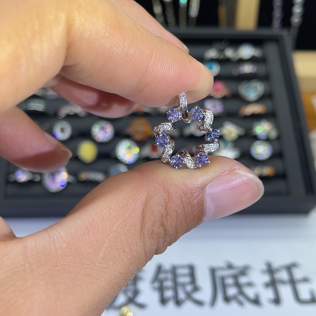 紫晶珠宝半成品未镶嵌