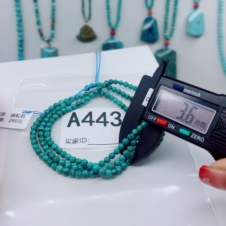 绿松石未镶嵌颈饰