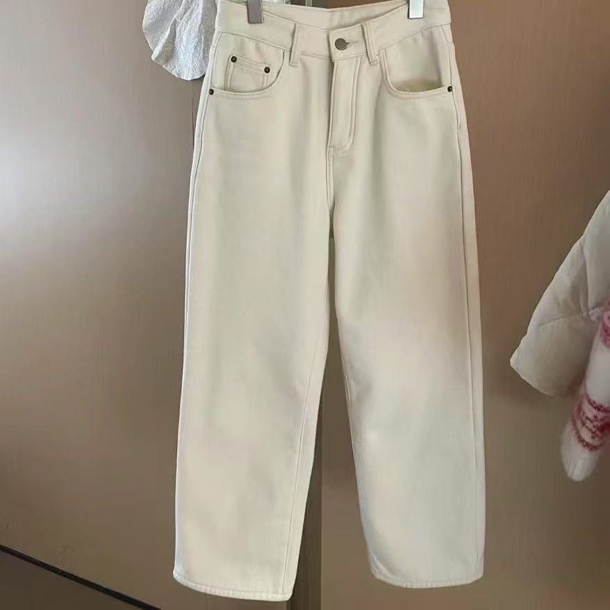 【Z】1218/5003-1/1116   牛仔裤女2025新款冬季加绒九分裤子