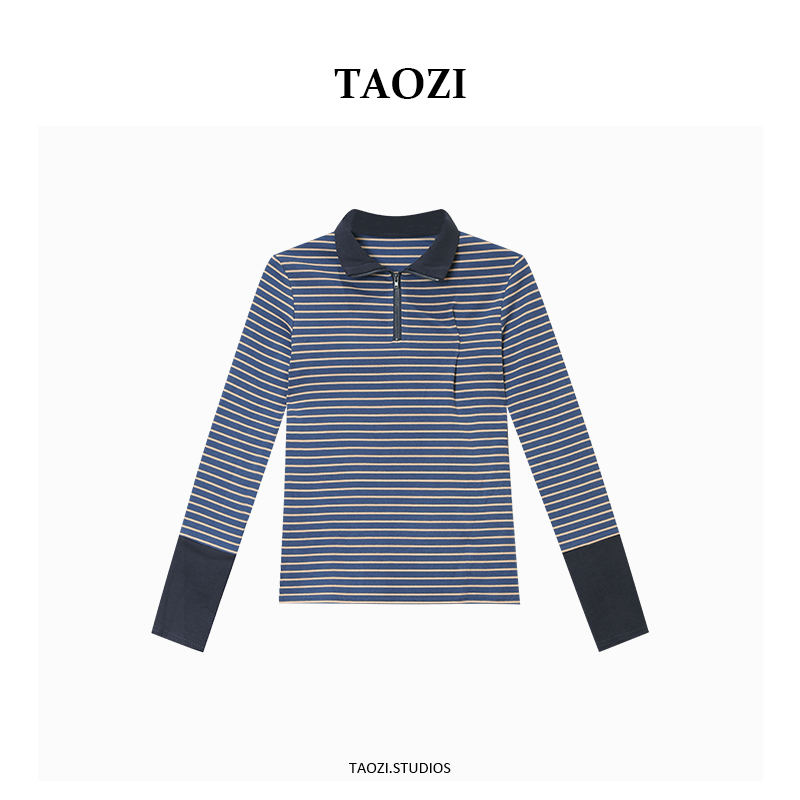 【汶汶】2025秋冬新款百搭简约时尚长袖上衣TZD016