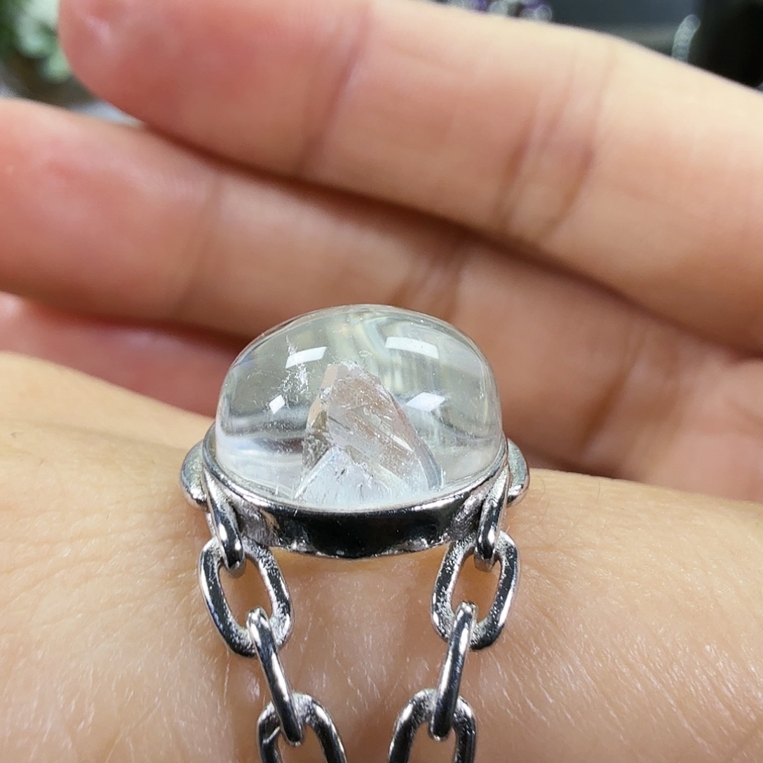 银S925镶嵌水晶戒指