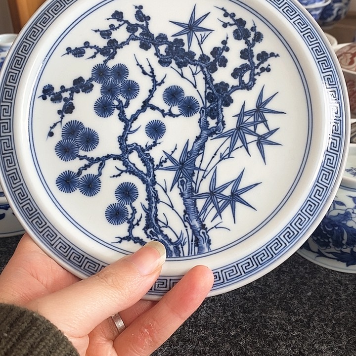 %**9【至坤承器】松竹梅壶承