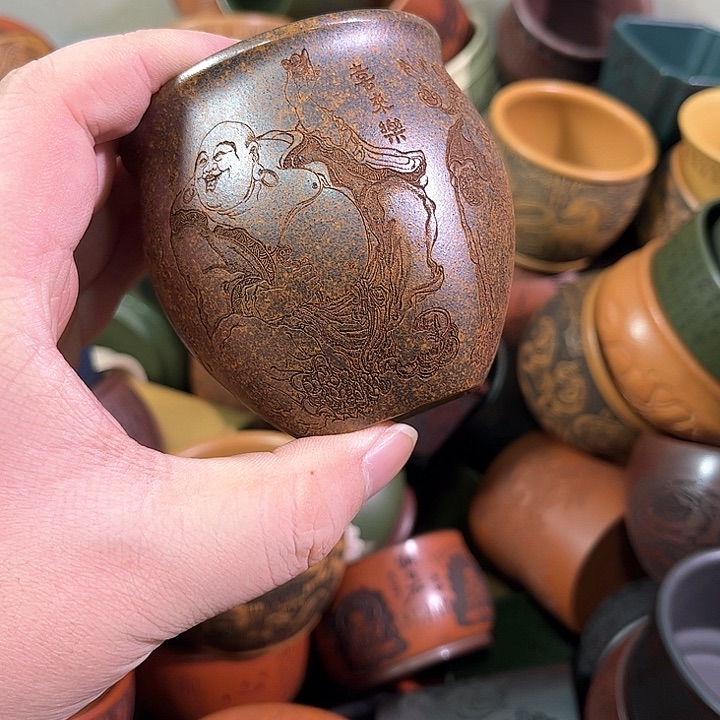 茶杯紫砂全手工紫砂主人杯