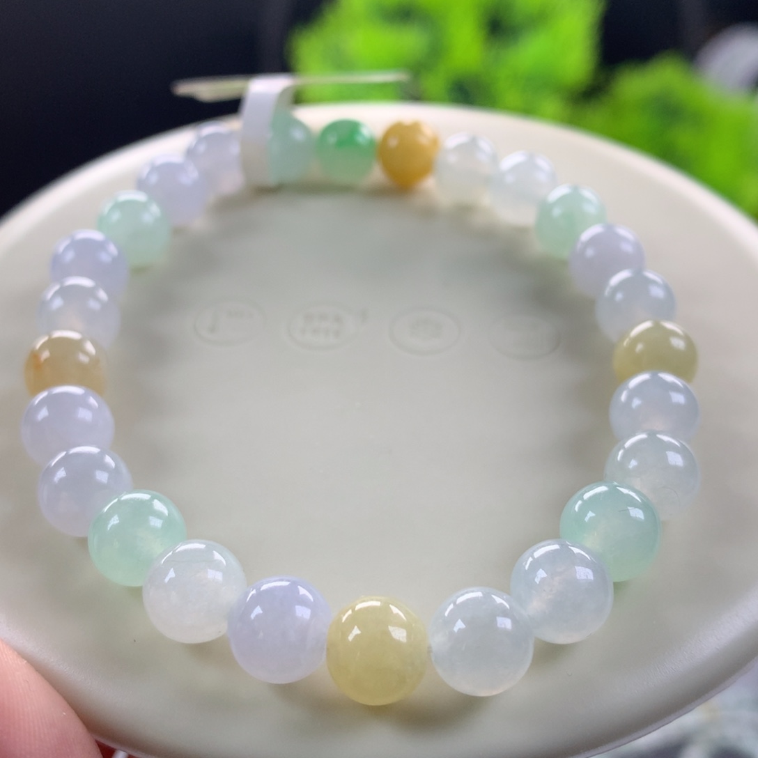 翡翠未镶嵌手链卡7.5