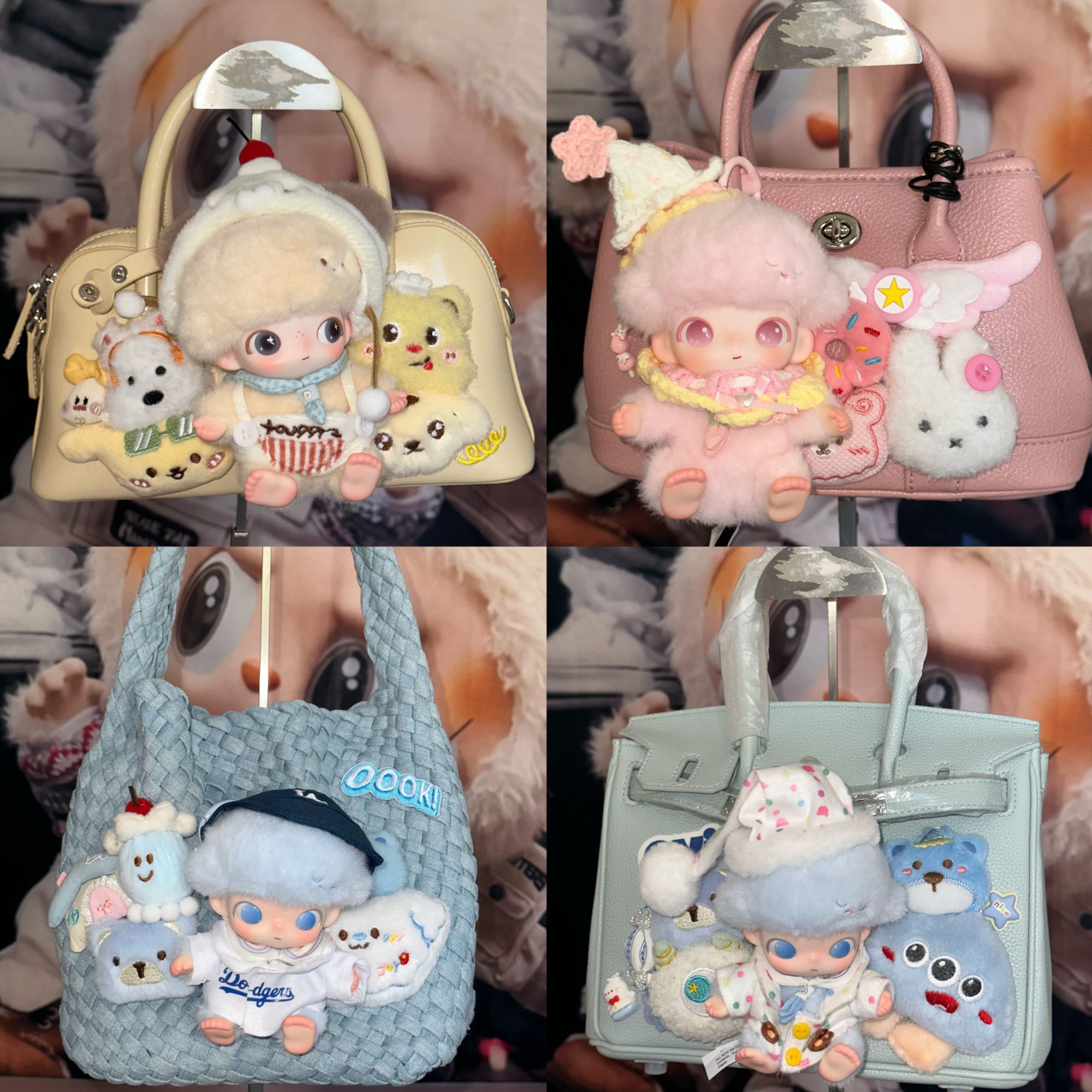 正版设计师款手工娃包Dimoo