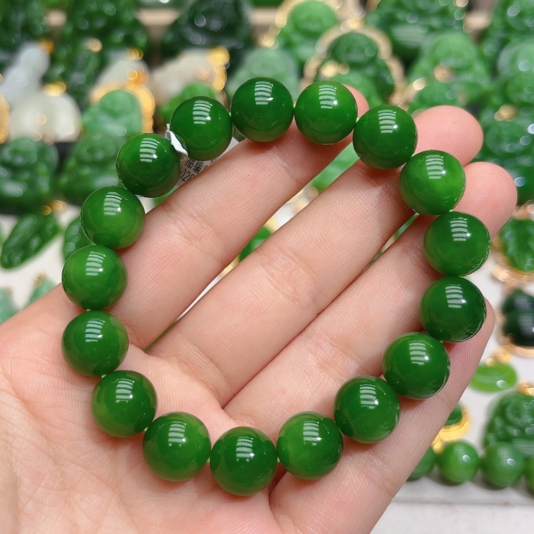 和田玉（碧玉）手串未镶嵌