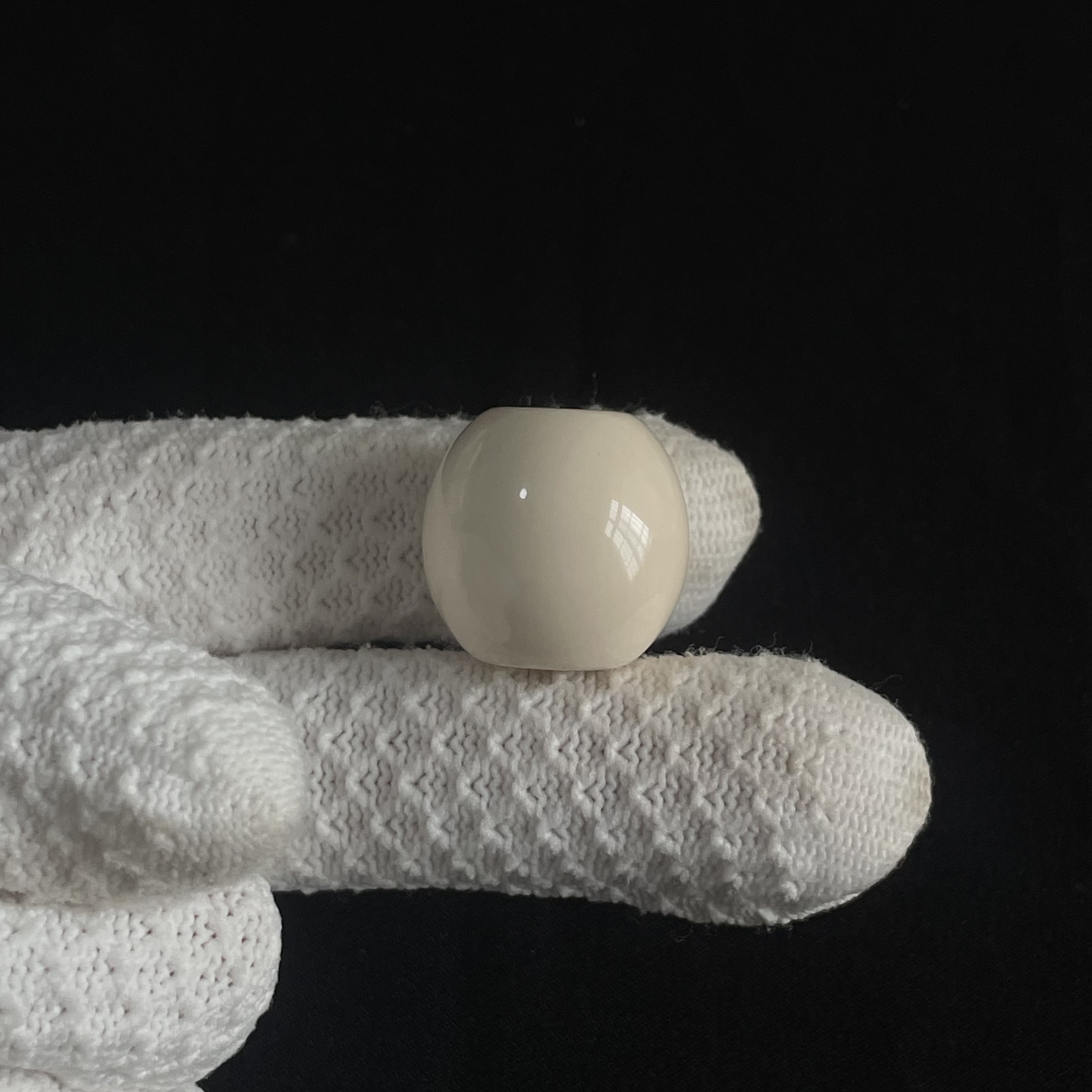 PL137 桶珠 尺寸约24.7*23mm只做天然猛犸牙