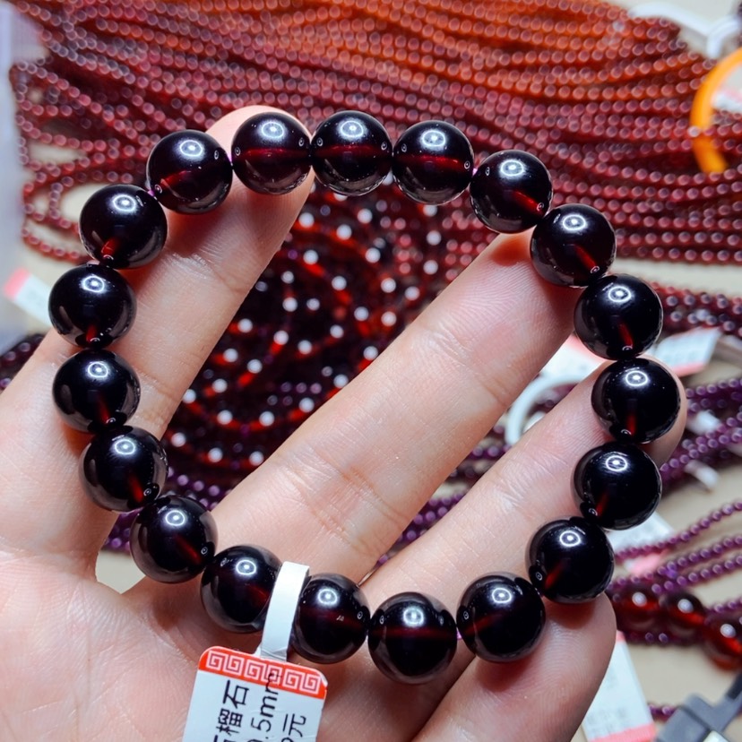 【闪购商品】未镶嵌手链石榴石随**c10.5毫米