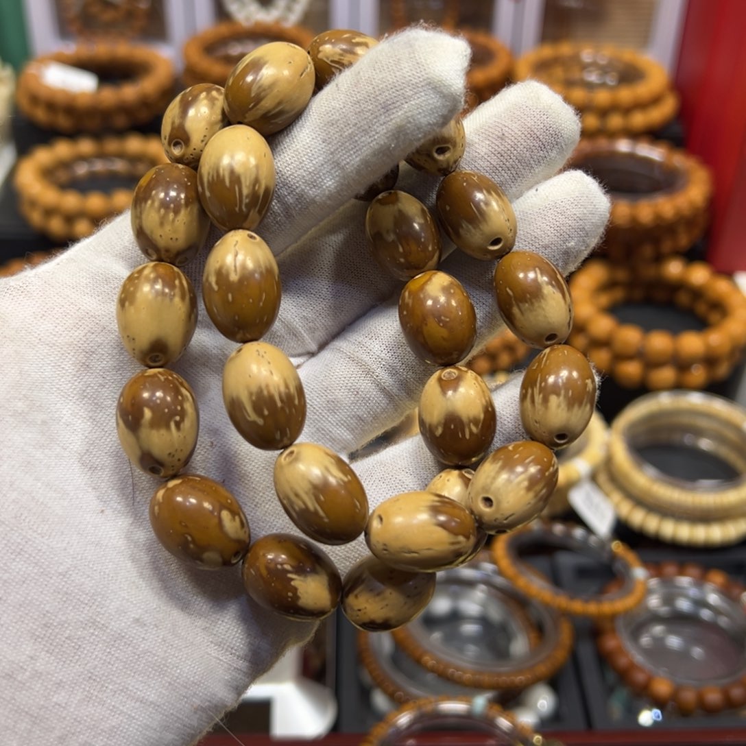 紫金鼠手串熊猫枣珠