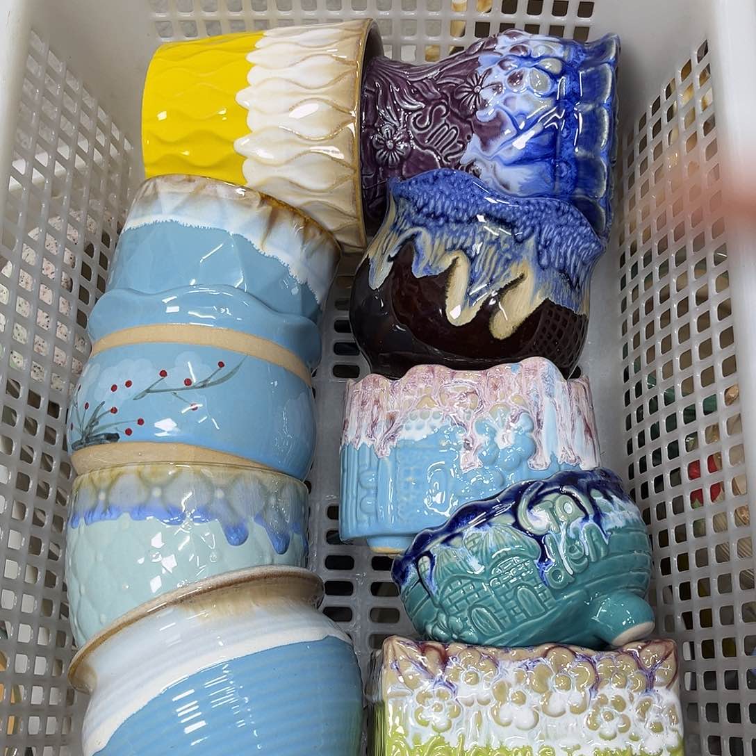 陶瓷陶瓷花盆特价上新口8-10厘米