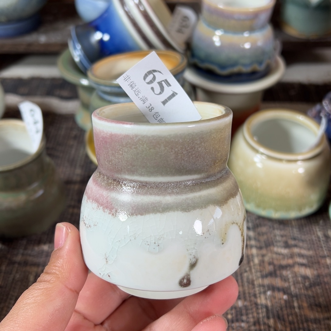 红陶景德镇手工花盆