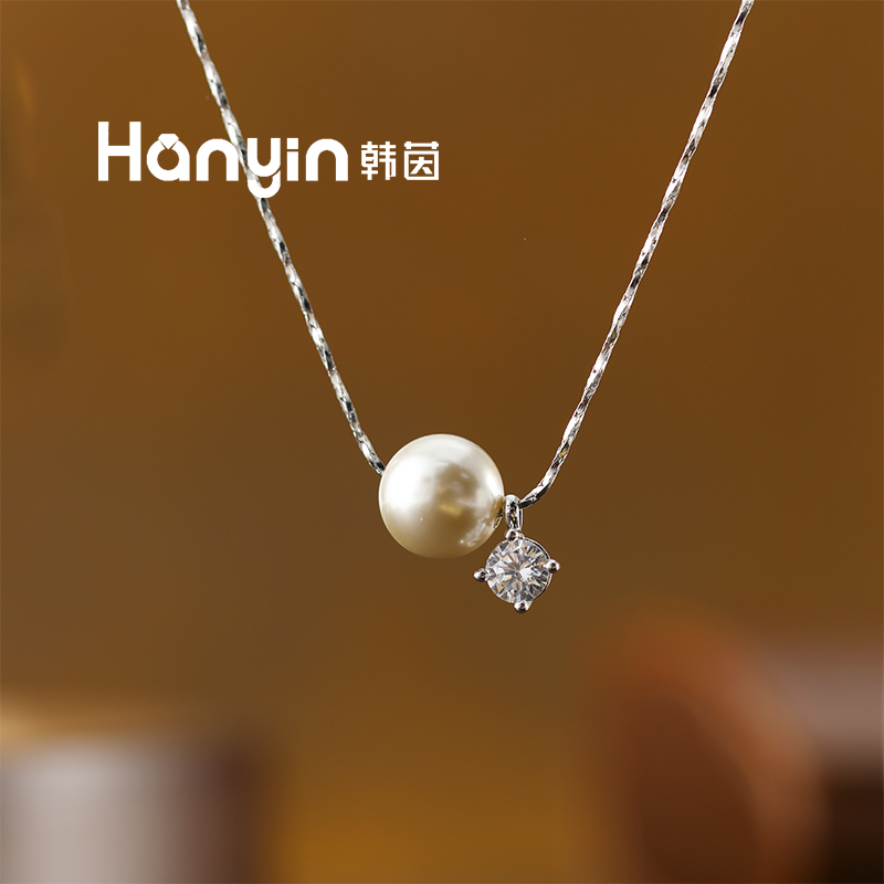 铜合金项链 组合装！10mm韩国进口摩卡慕斯珠珠王妃泡泡项链耳钉