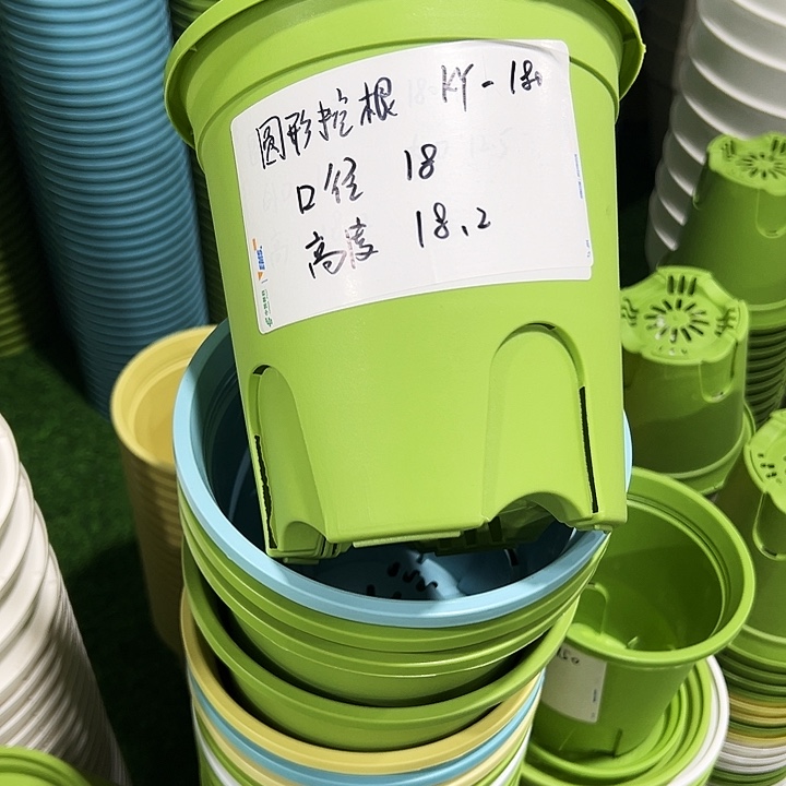 正品圆控口18高18果绿色8只无托