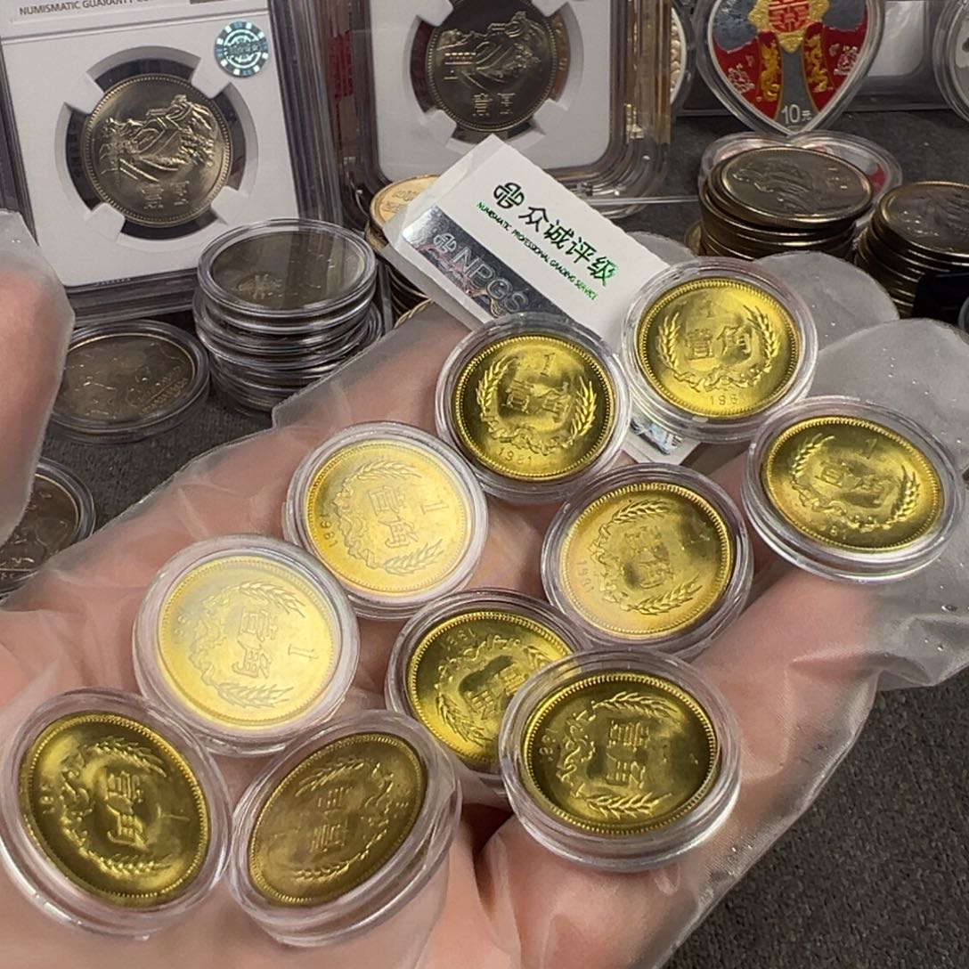 1981年麦穗1角卷拆共10枚