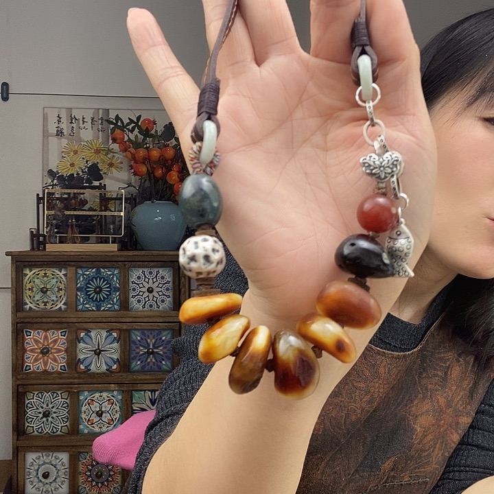 蜜蜡项链未镶嵌项链