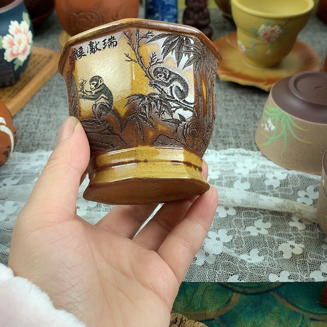 紫砂茶杯高端主人杯