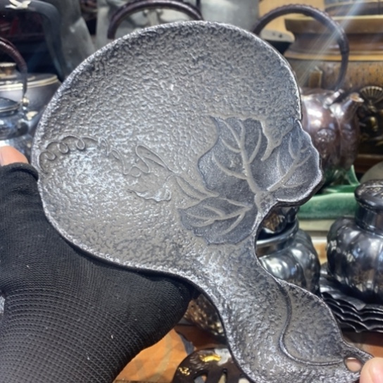 蜜安罐瓷香炉锡茶则