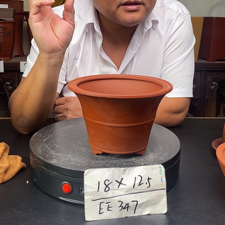 紫砂花盆货号一只EE347