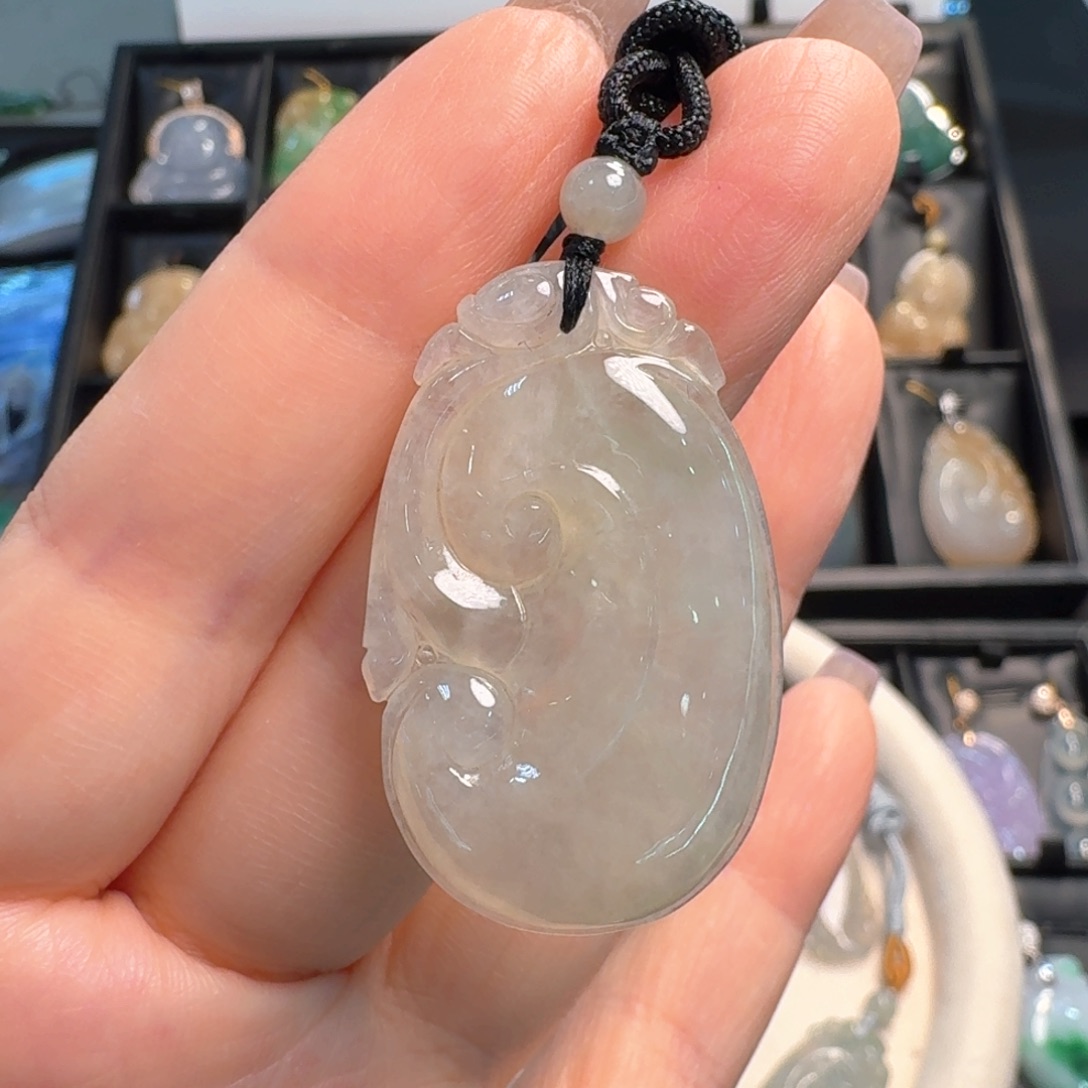 翡翠未镶嵌吊坠(不含链)如意