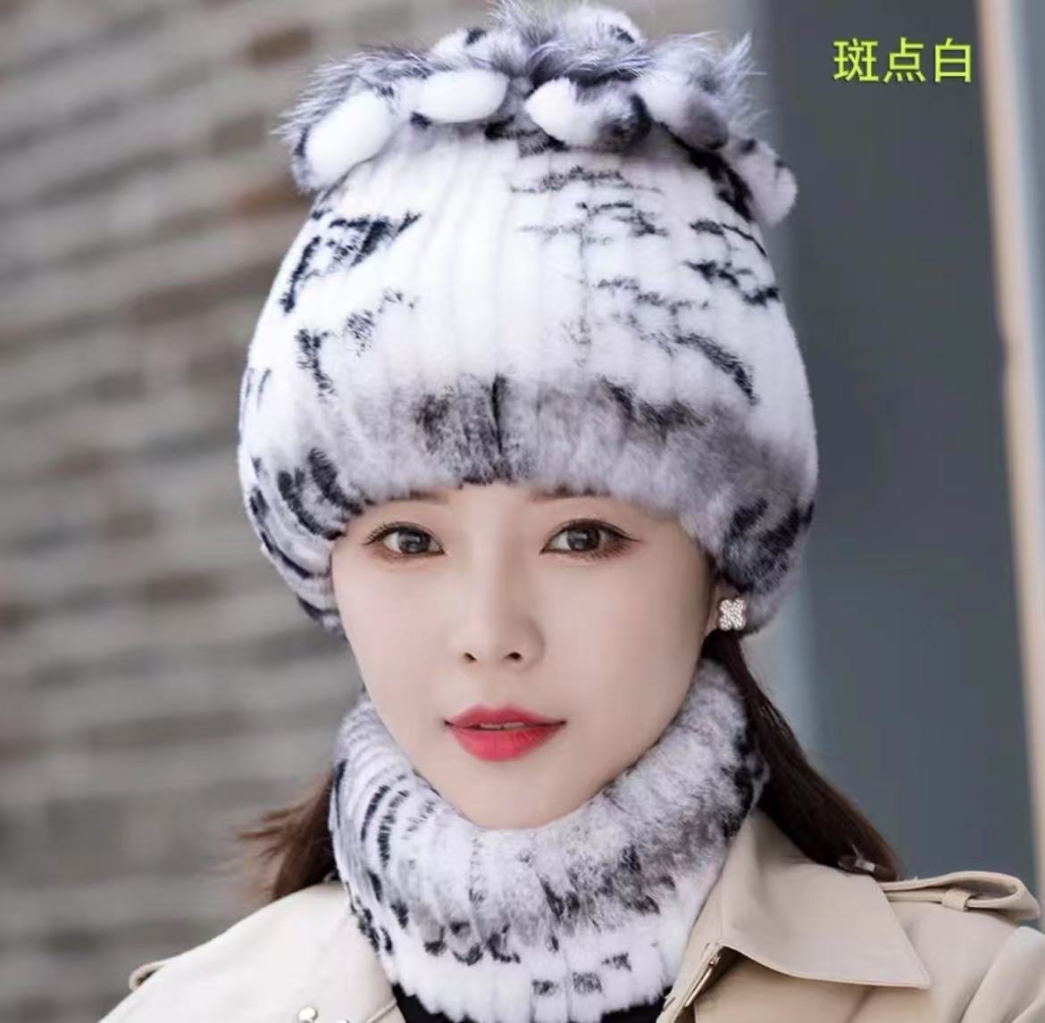 獭兔编织麦穗帽子经典百搭款