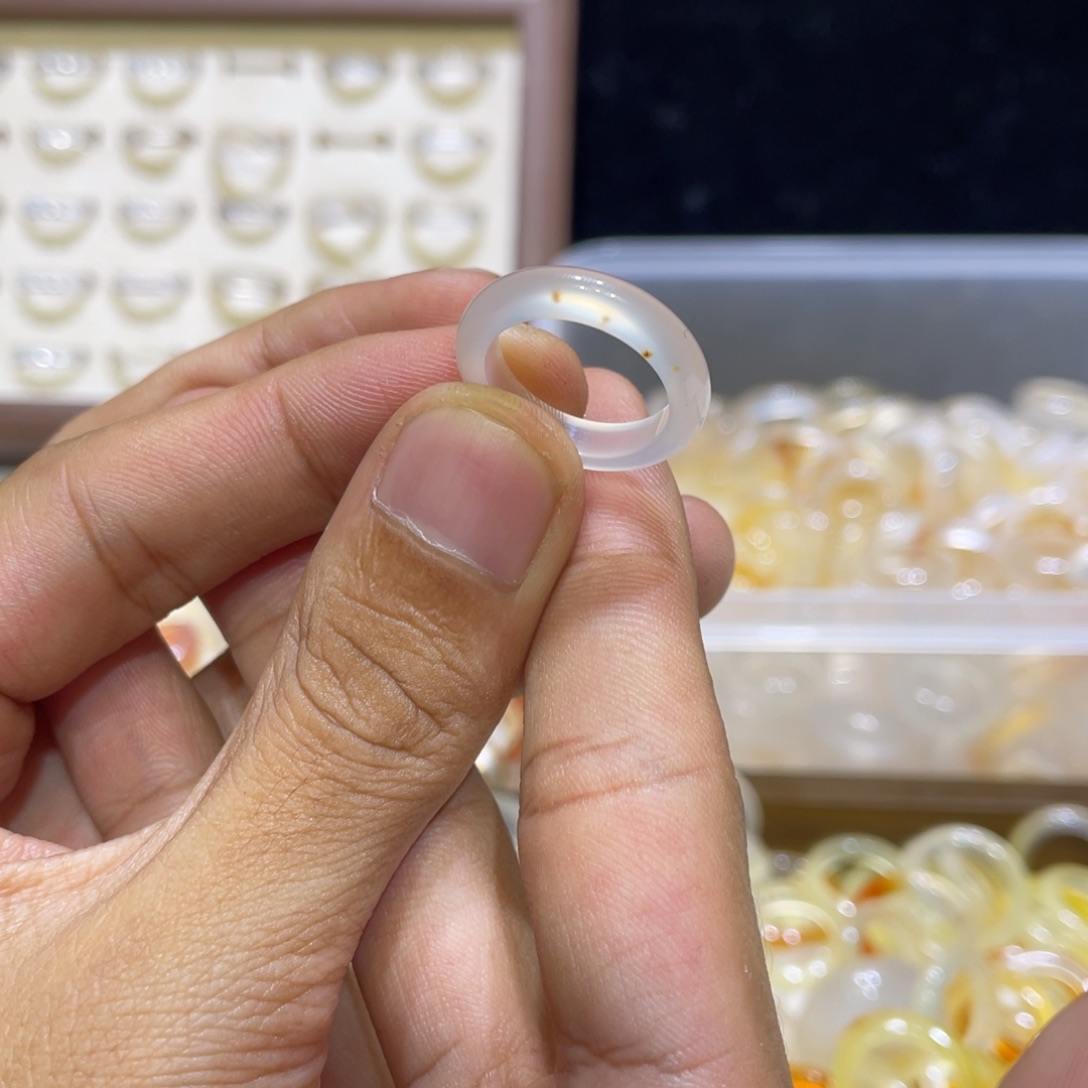 玛瑙/玉髓未镶嵌戒指599号港12