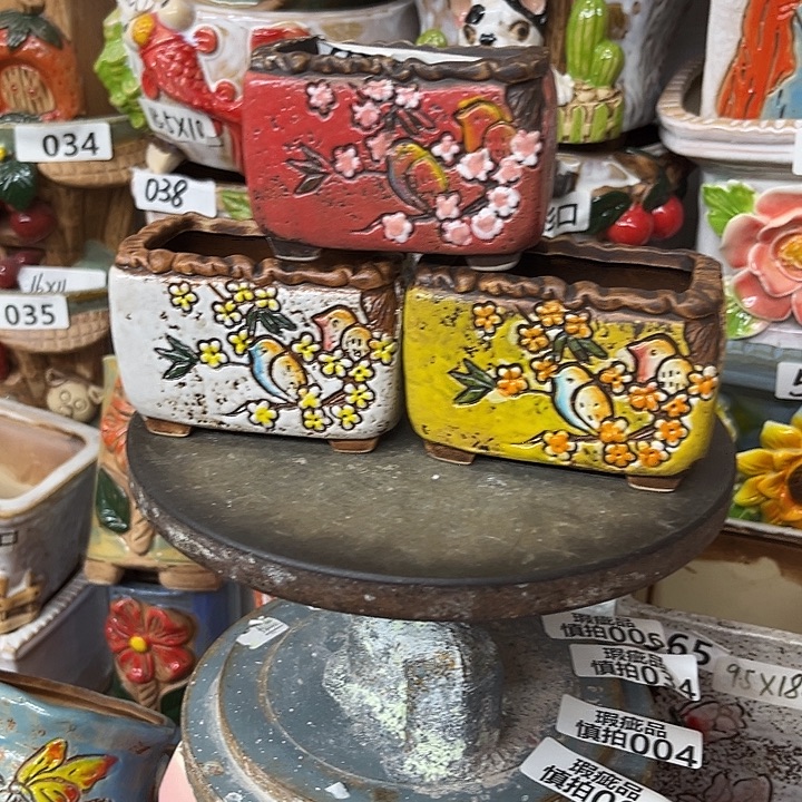粗陶材质多肉花盆