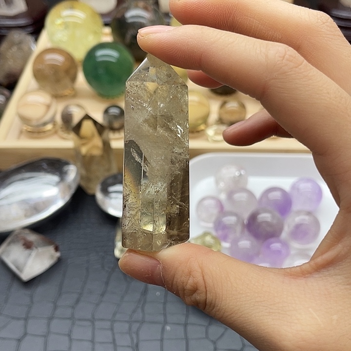 珠宝半成品水晶未镶嵌73水晶石