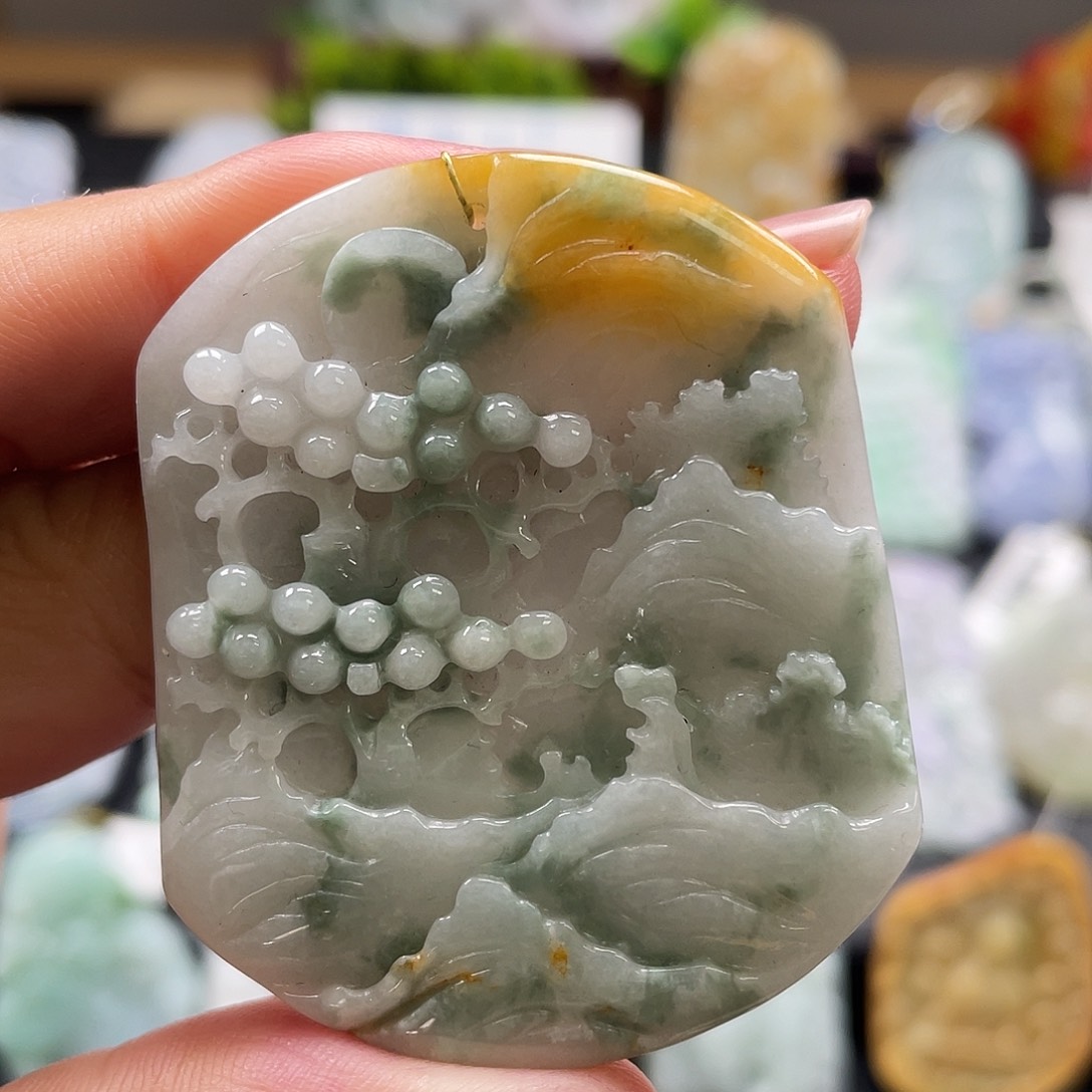 翡翠吊坠(不含链)未镶嵌