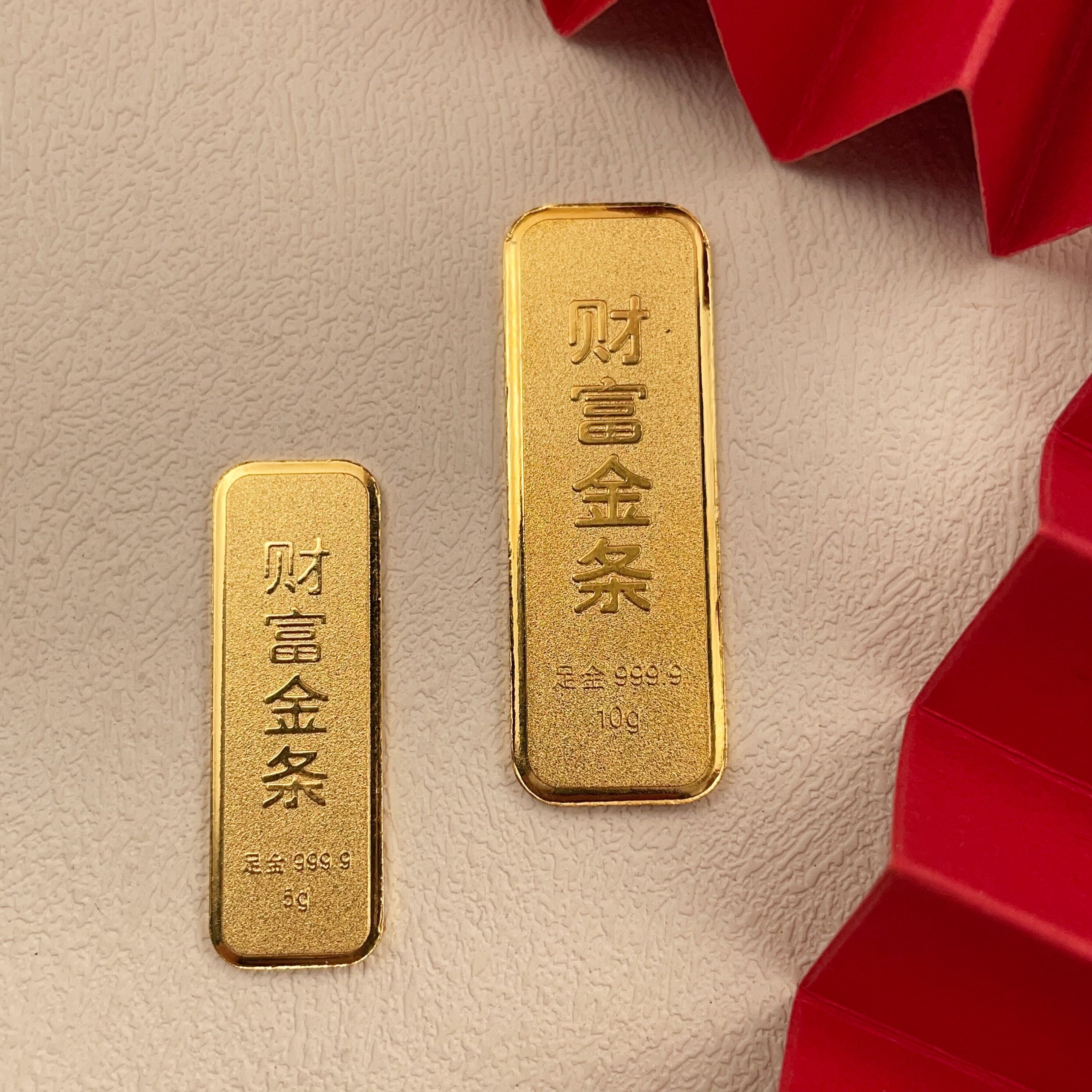 TSL/谢瑞麟计价黄金足金9999发财实心福利投资纪念财富金条