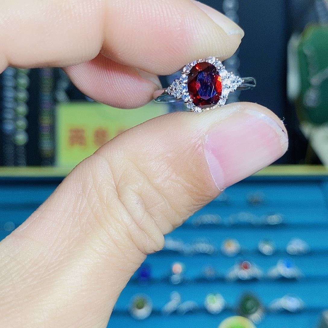 紫晶珠宝半成品银S925镶嵌