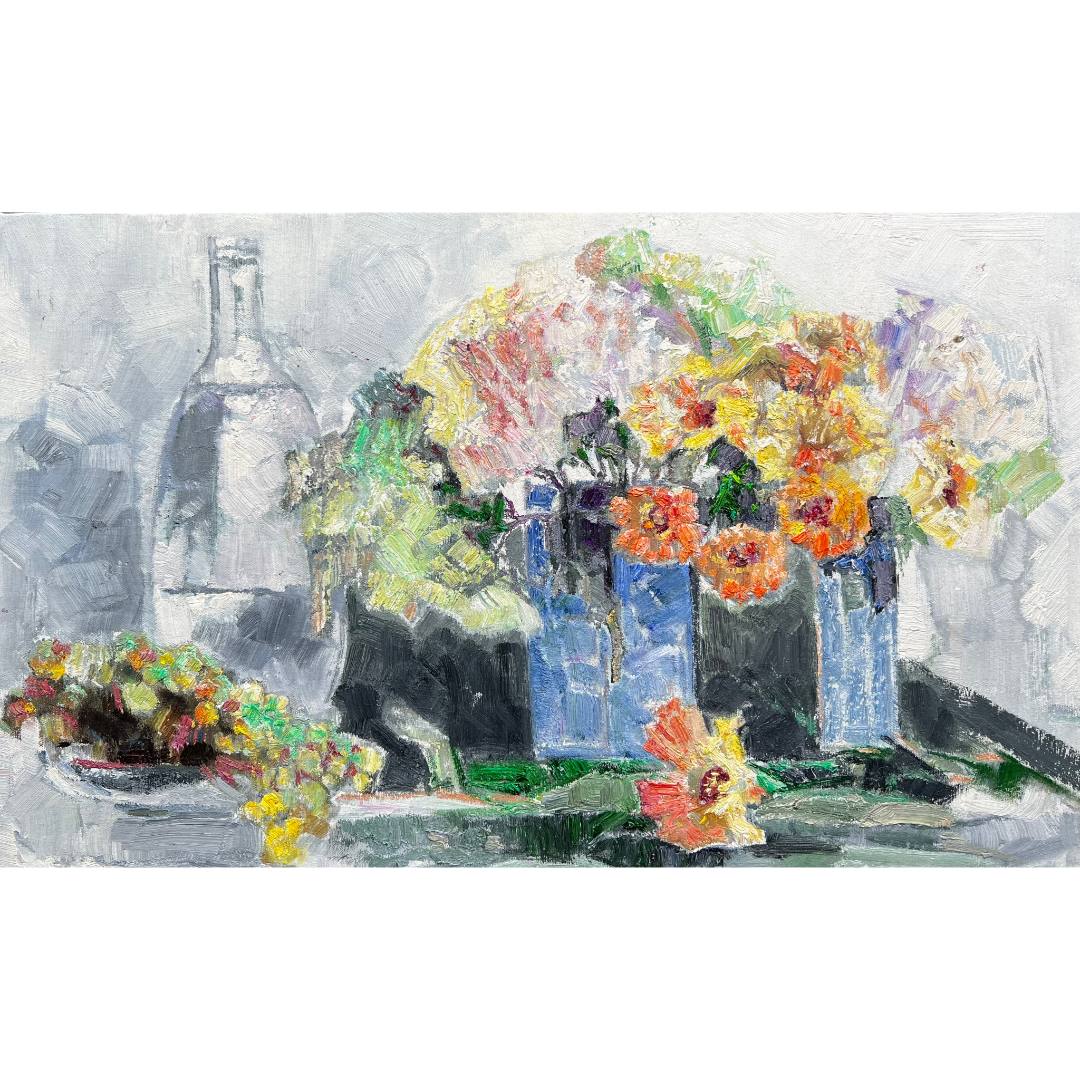 8041原创手绘布面油画《馨景》尺寸cm适用于客厅卧室办公