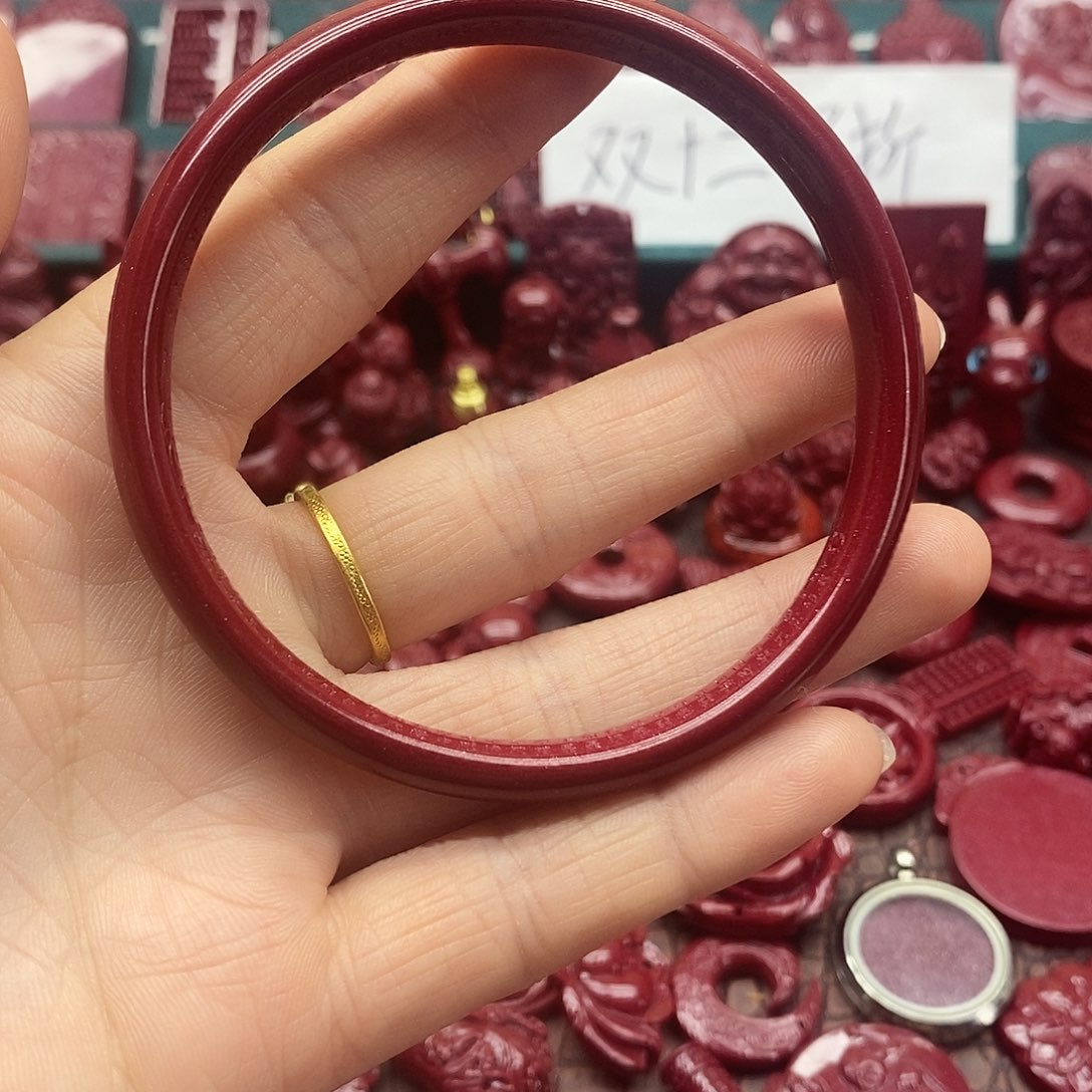 天然辰砂朱砂手镯