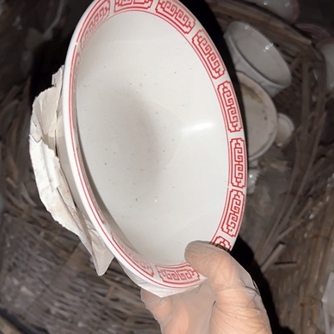 瓷片国营厂库存微瑕20厘米