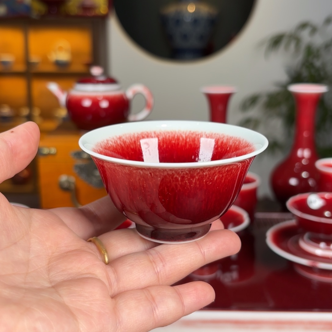 杯子走**过景德镇高温原矿釉