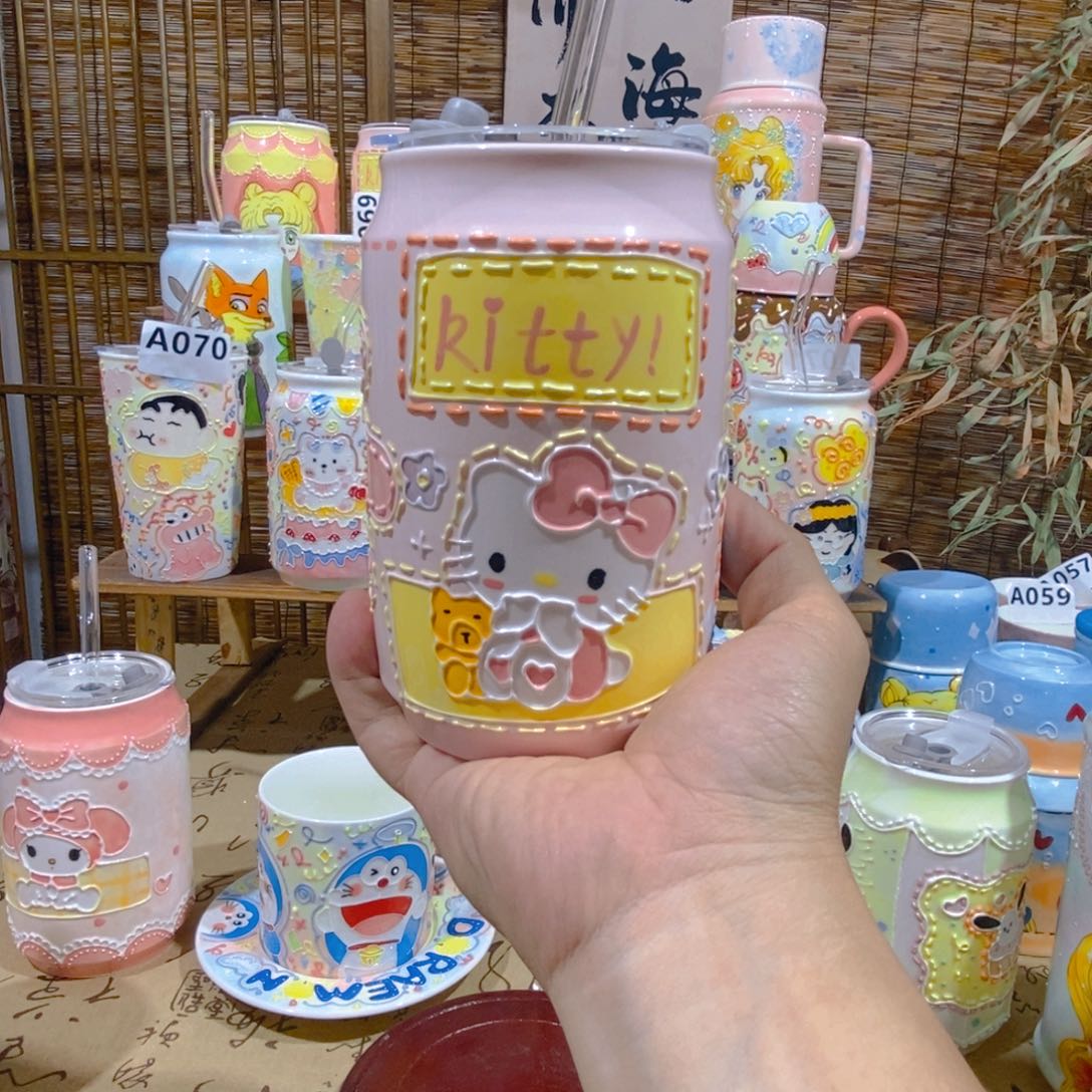 杯子景德镇陶瓷可爱杯