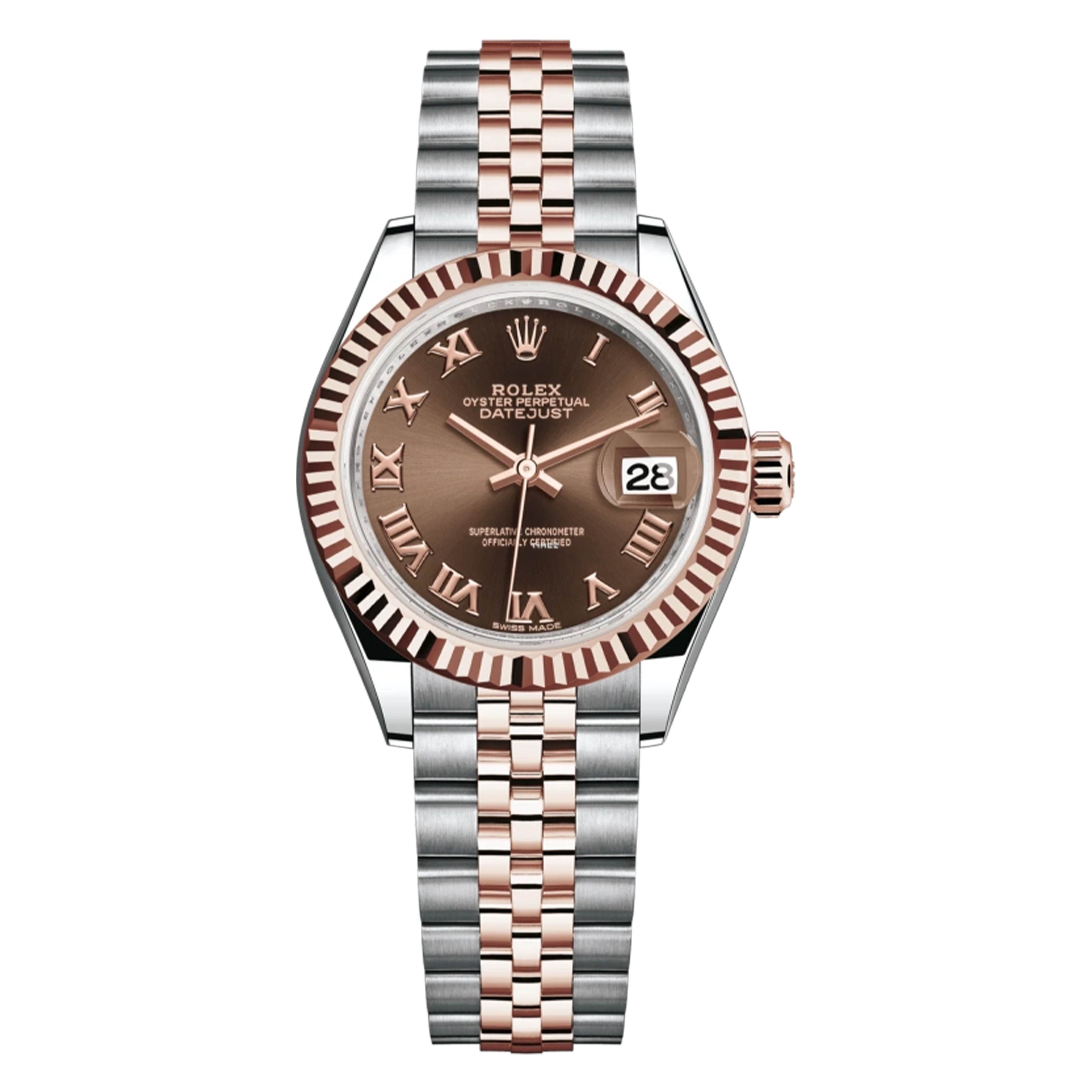 99新 Rolex/劳力士 /279171间玫瑰金咖罗马/28mm