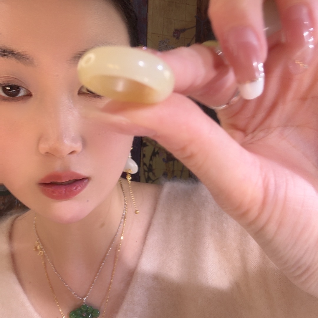 和田玉（糖玉）未镶嵌戒指