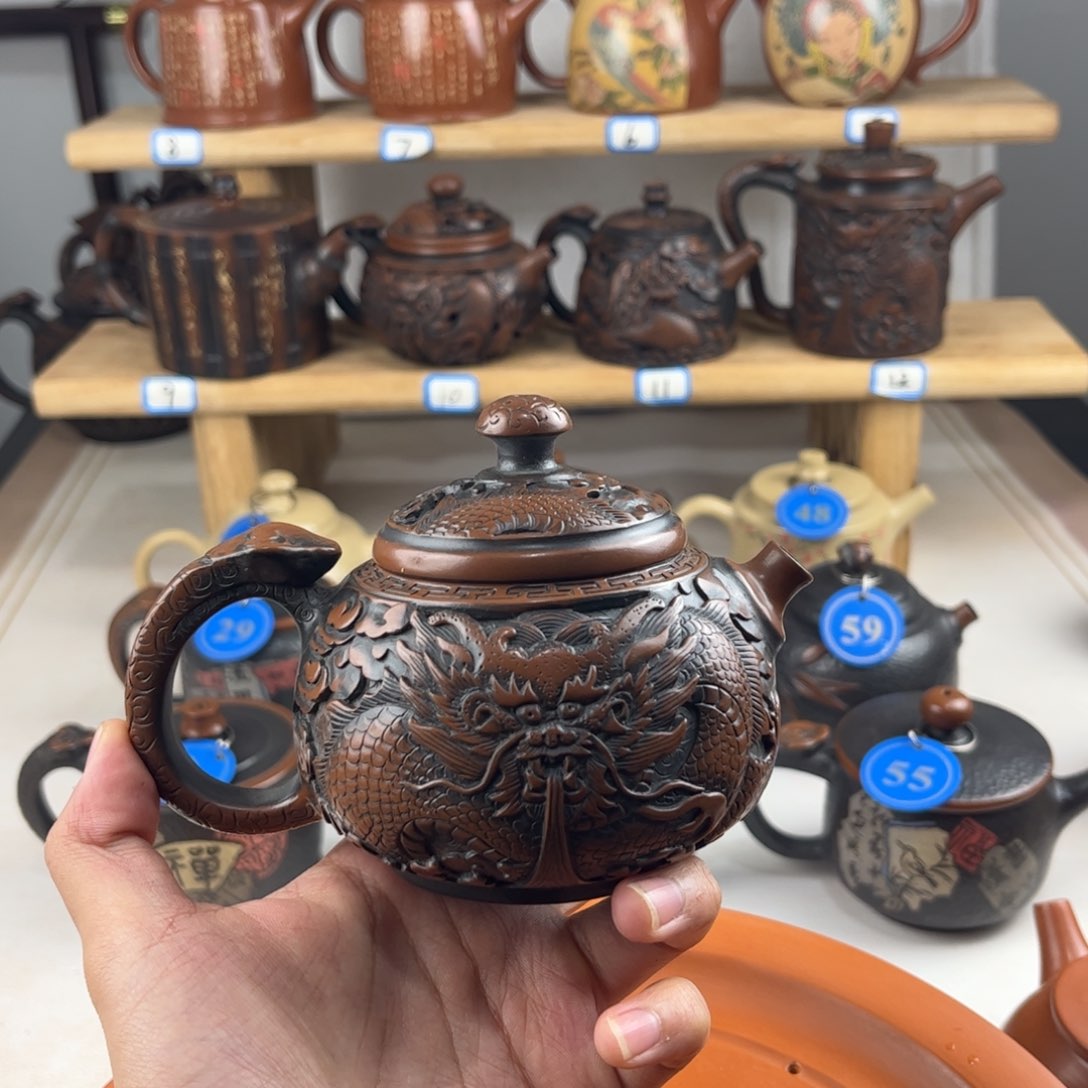 壶上*建水紫陶全手工制作